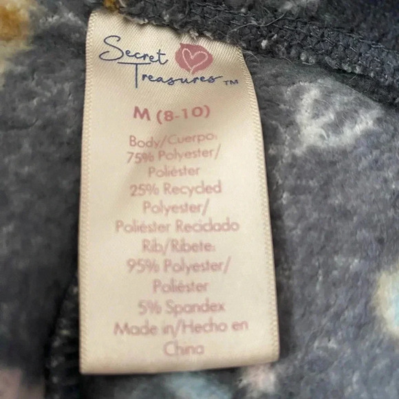 💥Secret Treasures Women's Plush Cuffed Pajama Pants M - Picture 6 of 8